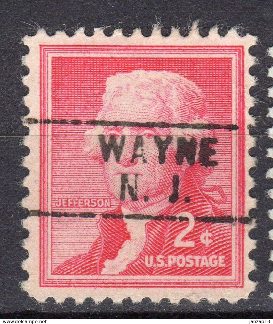 NJ-725; USA Precancel/Vorausentwertung/Preo; WAYNE (NJ), Type 745 - Vorausentwertungen