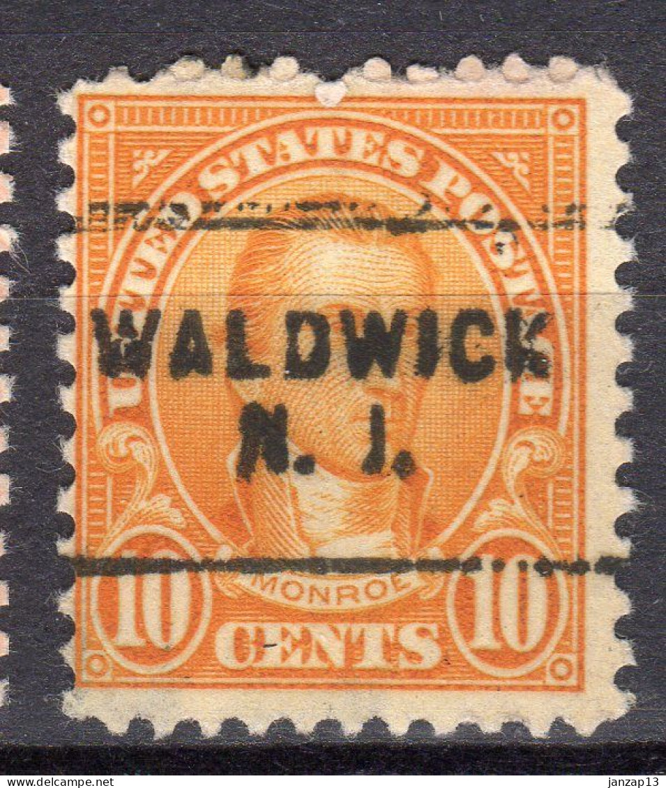 NJ-715; USA Precancel/Vorausentwertung/Preo; WALDWICK (NJ), Type 703 - Préoblitérés