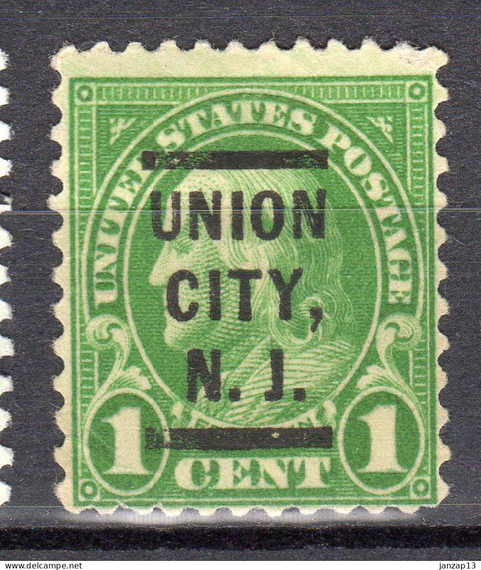 NJ-707; USA Precancel/Vorausentwertung/Preo; UNION CITY (NJ), Type L-1 E - Prematasellado