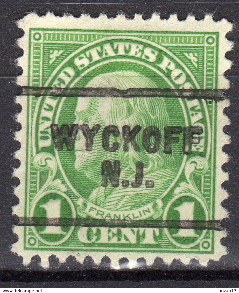 NJ-767; USA Precancel/Vorausentwertung/Preo; WYCKOFF (NJ), Type 703 - Prematasellado