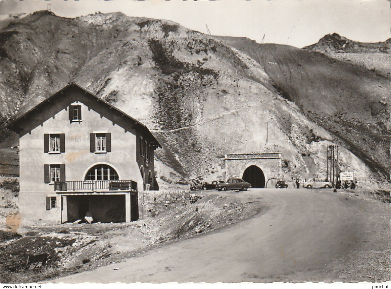 AA+ -(05) ROUTE DES GRANDES ALPES - SOMMET DU COL DU GALIBIER - LE CHALET ET ENTREE DU TUNNEL - TAMPON Mme MOTTE  - Other & Unclassified