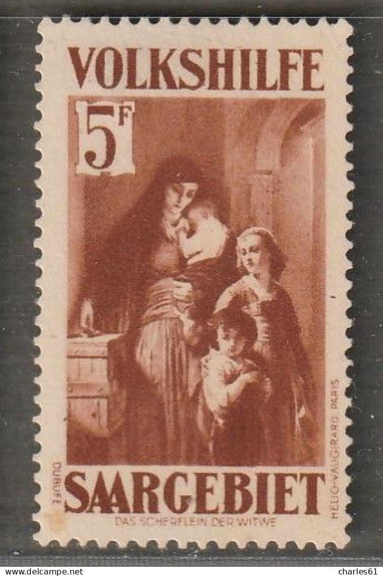 SARRE - N°154 * (1932) Série : Au Profit Des Oeuvres Populaires. - Unused Stamps