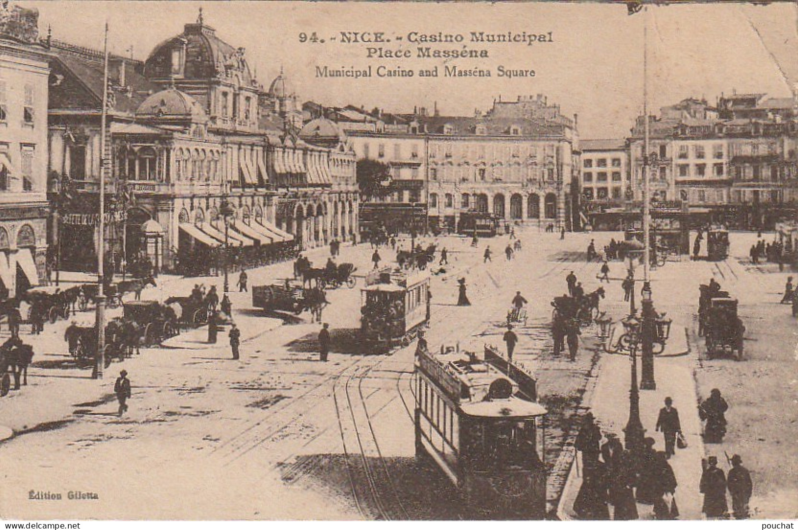 AA+ -(06) NICE - CASINO MUNICIPAL  - PLACE MASSENA - ANIMATION - TRAMWAYS , CALECHES  - Plätze