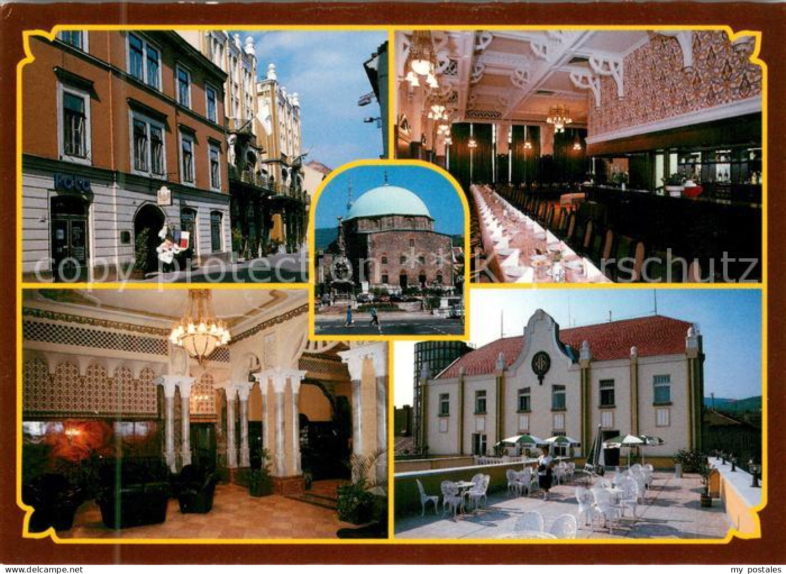 73650716 Pecs Motiv Innenstadt Moschee Hotel Restaurant Terrasse  Pecs - Hongrie