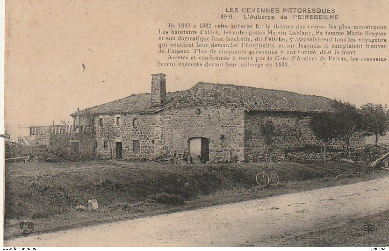 AA+ -(07) LES CEVENNES PITTORESQUES - L' AUBERGE DE PEIREBEILHE - Otros & Sin Clasificación