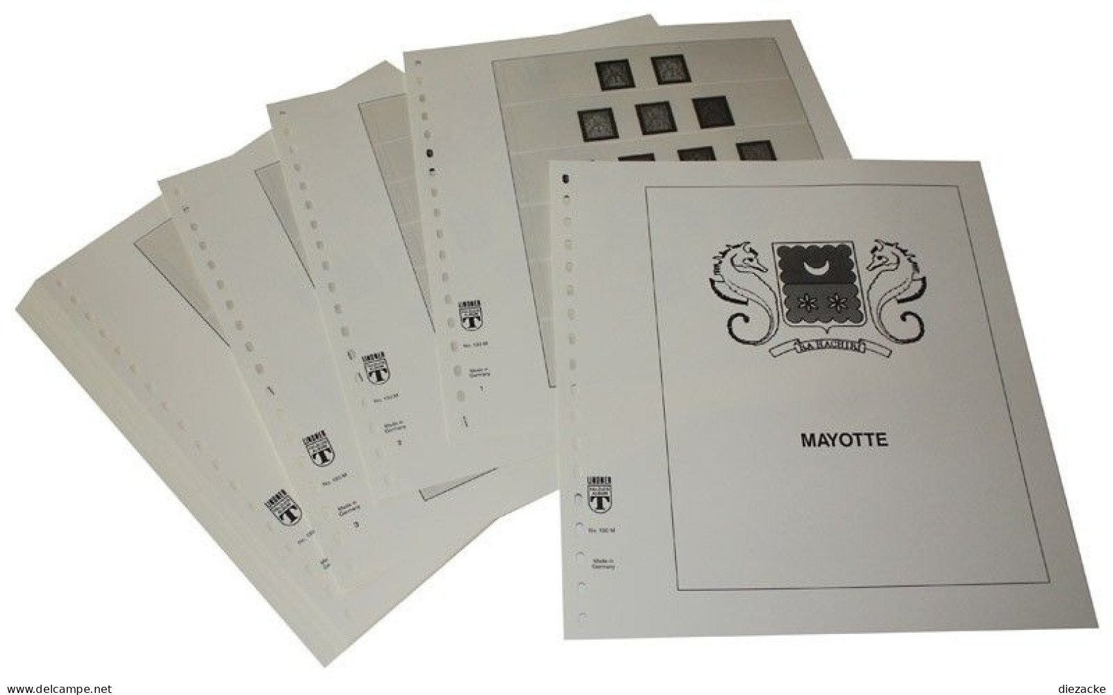 Lindner-T Mayotte 1892-2010 Vordrucke 130M Neuware ( - Pre-printed Pages
