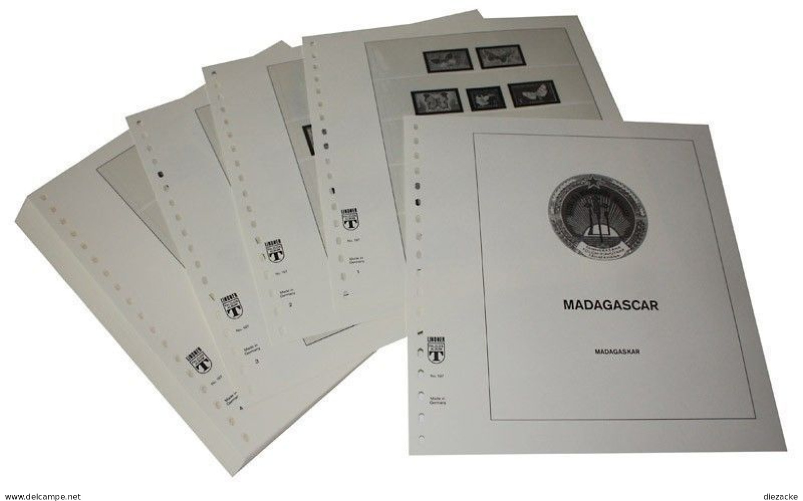 Lindner-T Madagaskar 1993-1994 Vordrucke 197-93 Neuware ( - Pre-printed Pages