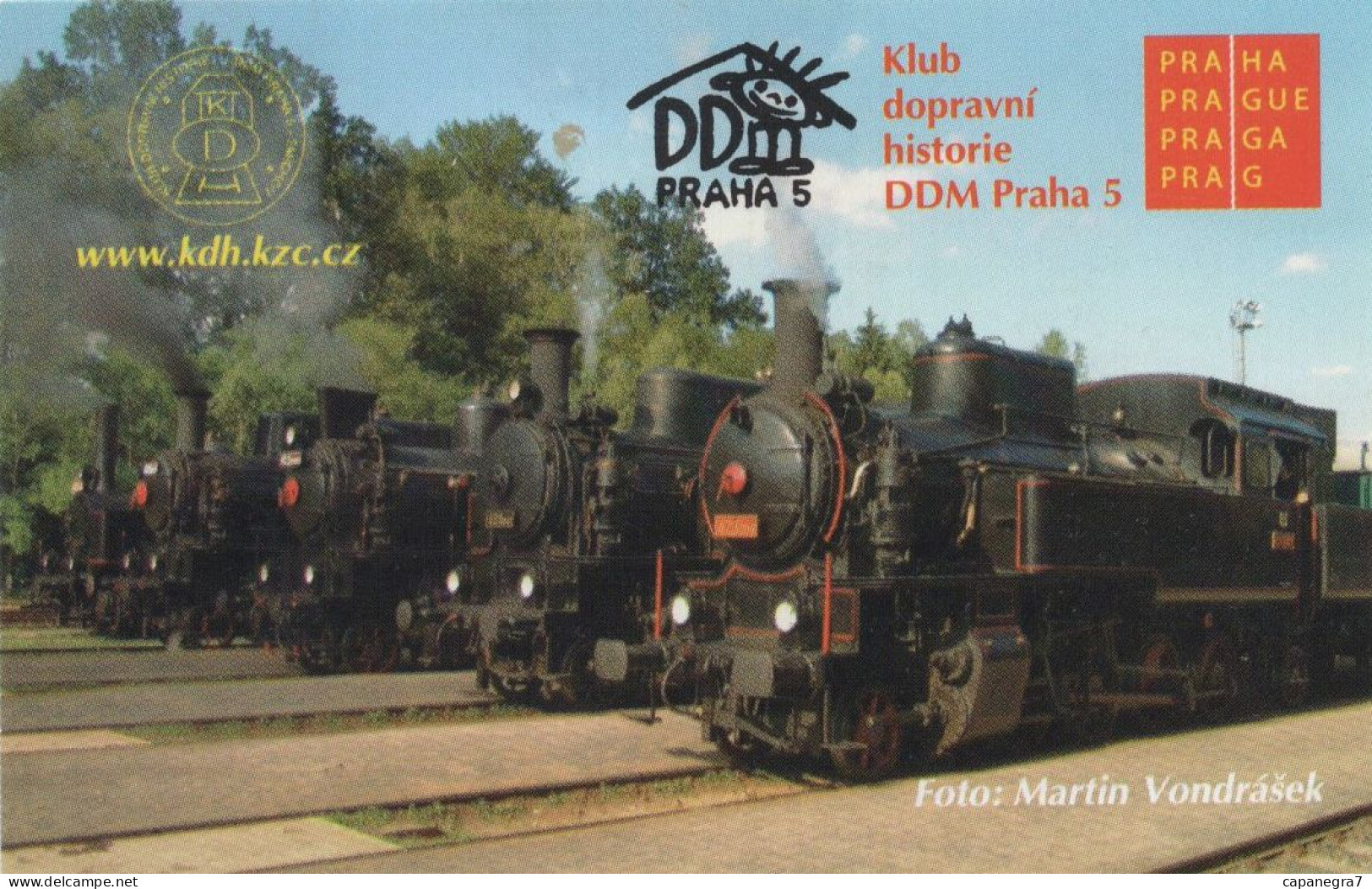 Steam Trains, Czech Rep., 2007, 100 X 65 Mm - Tamaño Pequeño : 2001-...