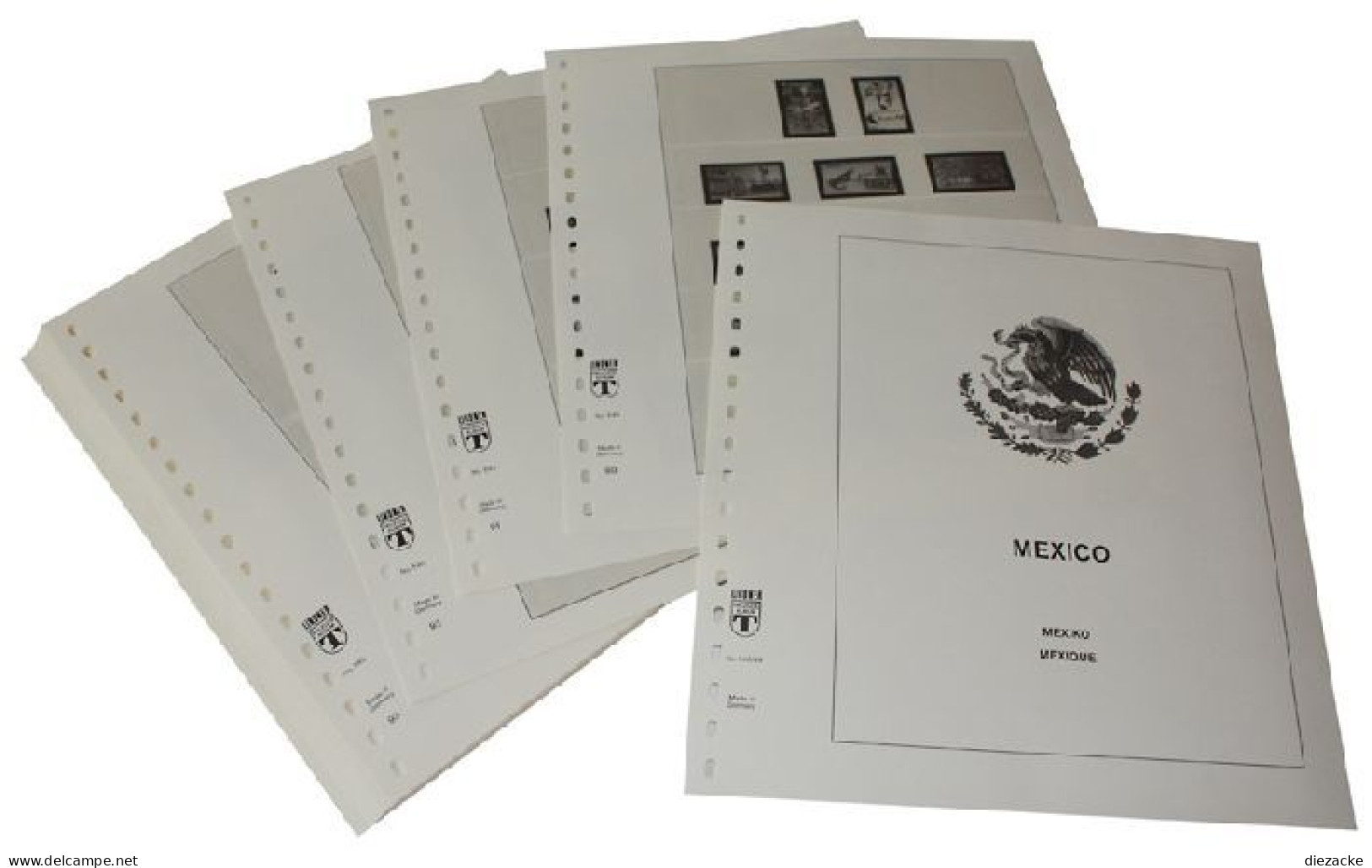 Lindner-T Mexiko 1982-1991 Vordrucke 540 Neuware ( - Vordruckblätter