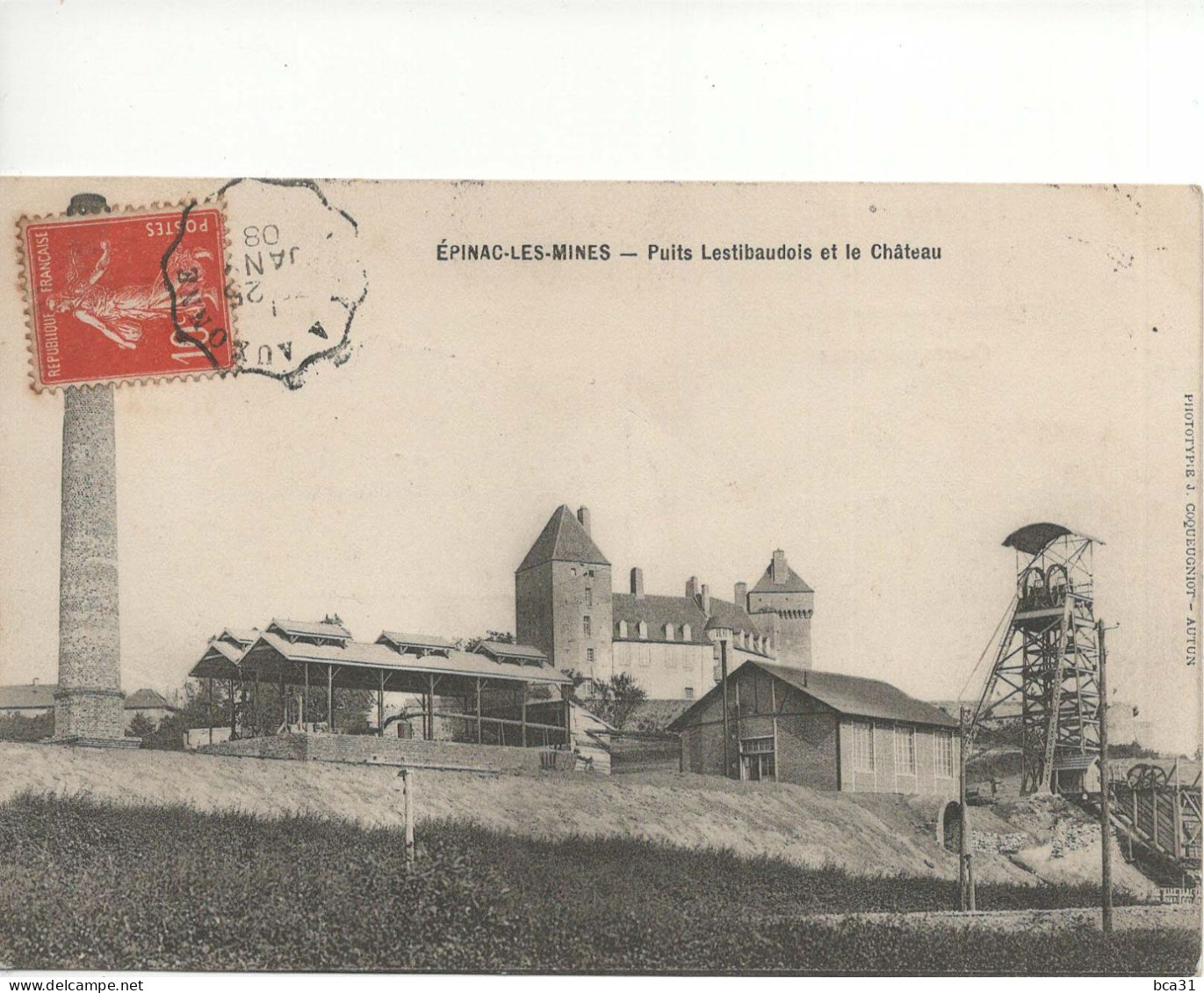 Lot de 14 cartes postales : Thème: La Mine en FRANCE