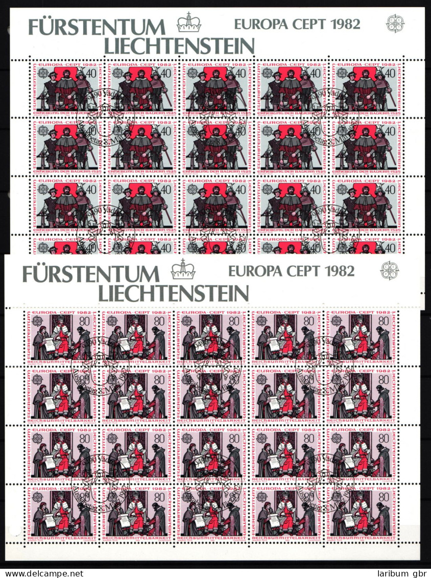 Liechtenstein 791-792 Gestempelt Als Kleinbögen, Cept, Ersttagssonderst. #JV024 - Andere & Zonder Classificatie