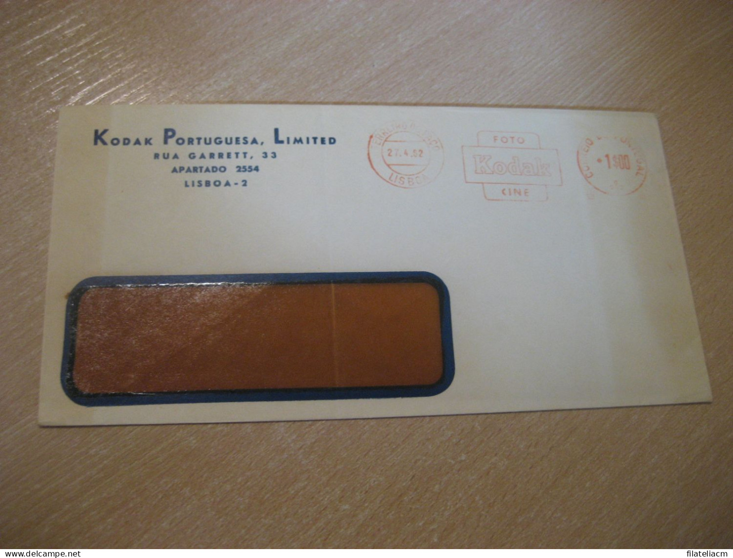 LISBOA 1962 KODAK Foto Cine Photo Photography Cinema Film Meter Mail Cancel Cover PORTUGAL - Brieven En Documenten