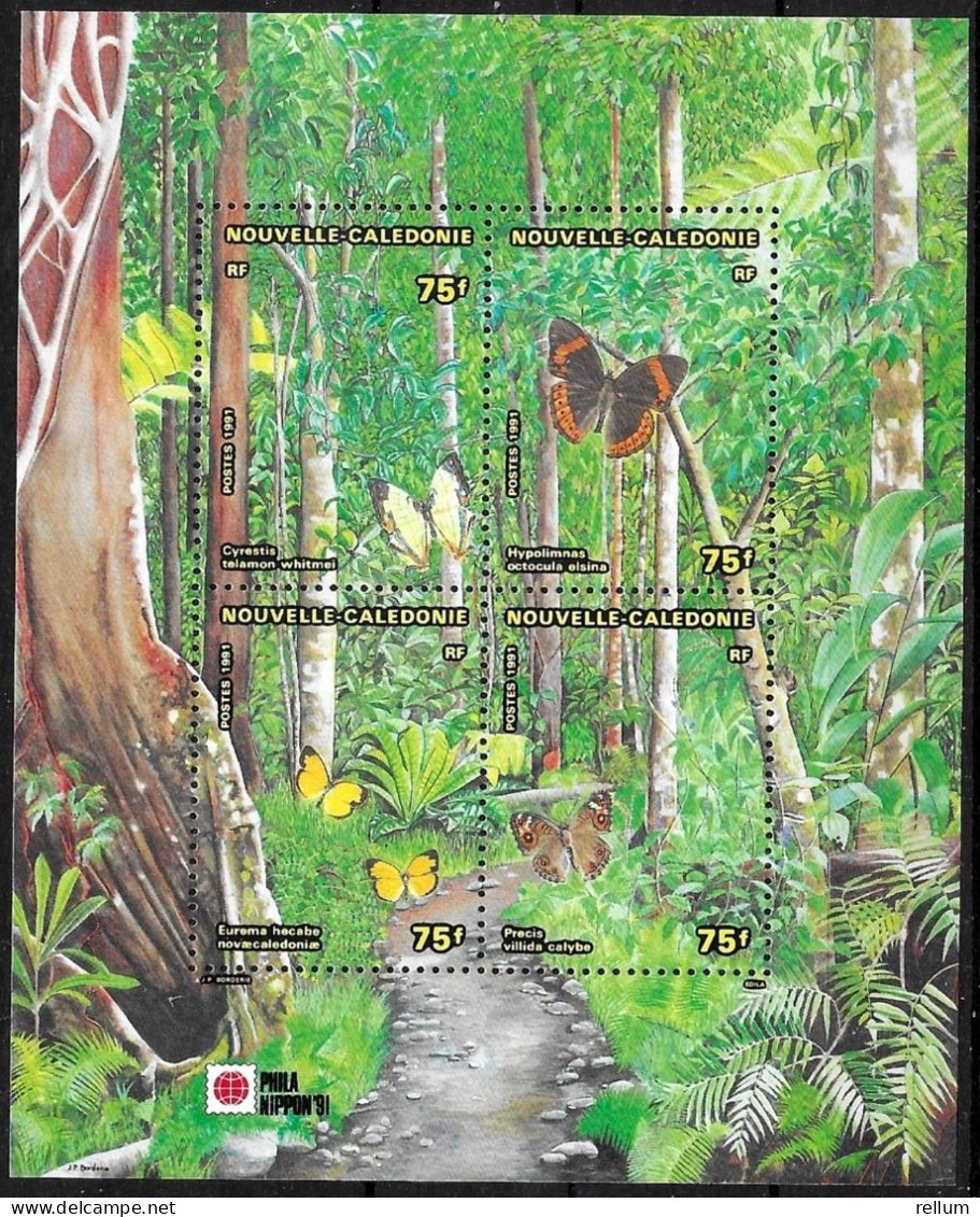Nouvelle Calédonie 1991 - Yvert Et Tellier Nr. BF 11 - Michel Nr. Block 11 ** - Hojas Y Bloques