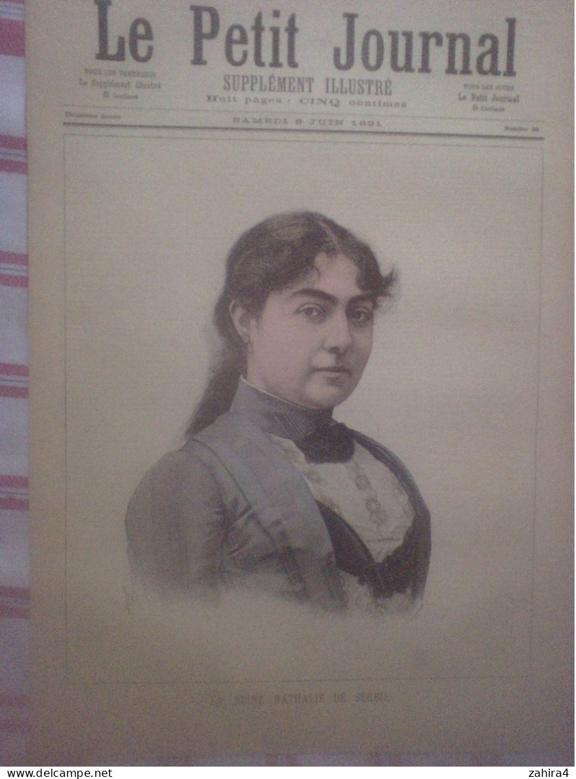 Le Petit Journal N°28 La Reine Nathalie De Serbie Cambronne M Delahaye Chanson La Vie Et La Mort D'un Hanneton J Rameau - Revistas - Antes 1900