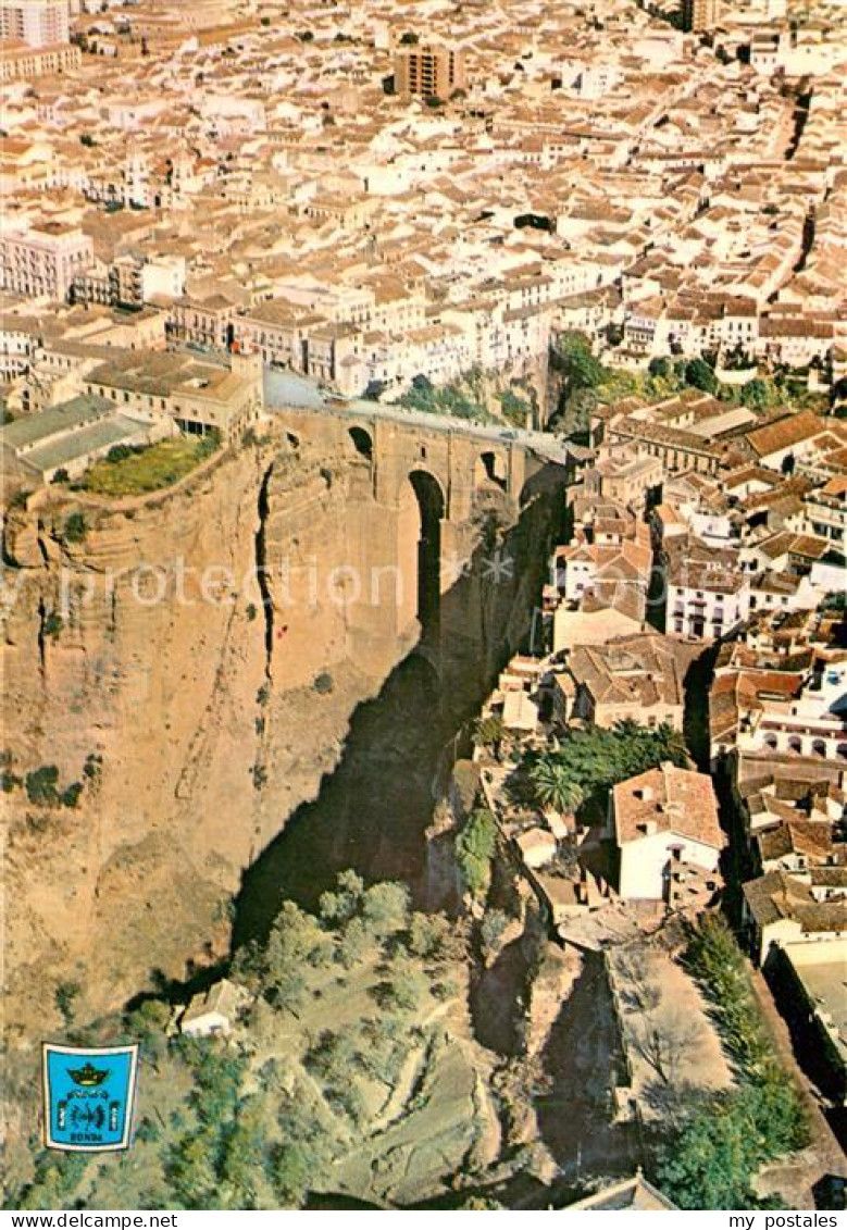 73650554 Ronda Andalucia Vista Parcial Ciudad El Tajo Y Puente Ronda Andalucia - Autres & Non Classés