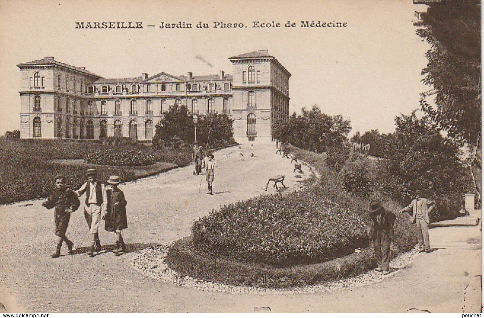 AA+ 17-(13) MARSEILLE - JARDIN DU PHARO - ECOLE DE MEDECINE - ANIMATION - Puerto Viejo (Vieux-Port), Saint Victor, Le Panier