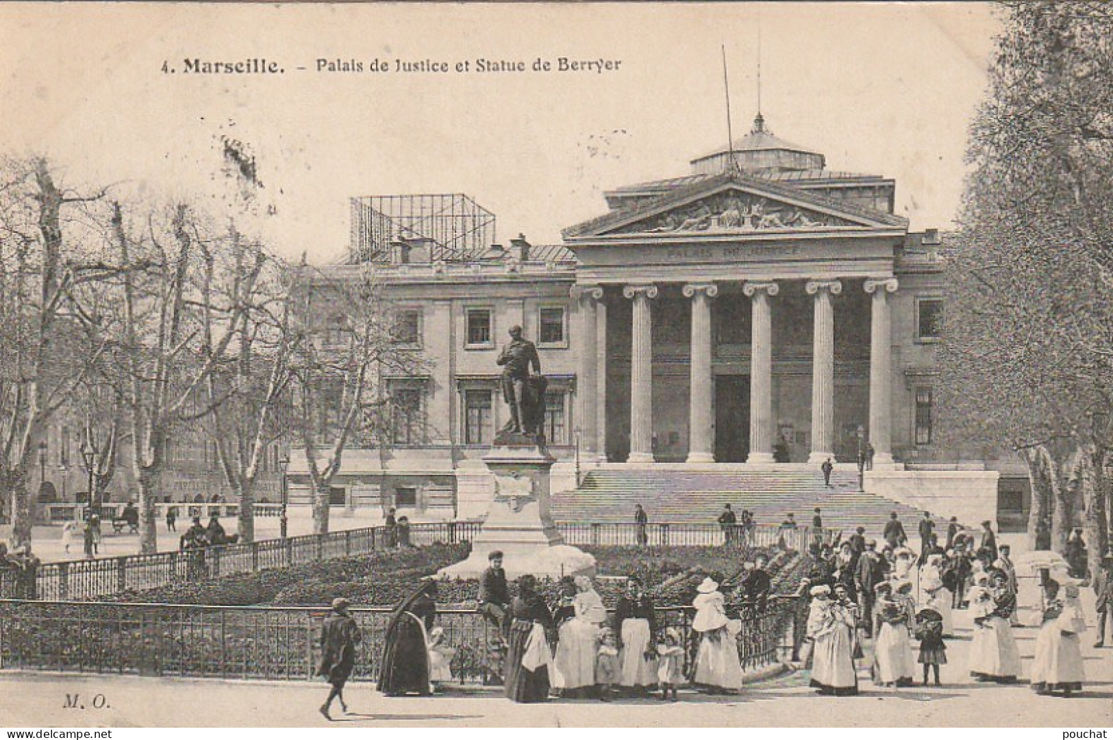 AA+ 17-(13) MARSEILLE - PALAIS DE JUSTICE ET STATUE DE BERRYER - ANIMATION - NURSES - Canebière, Centre Ville