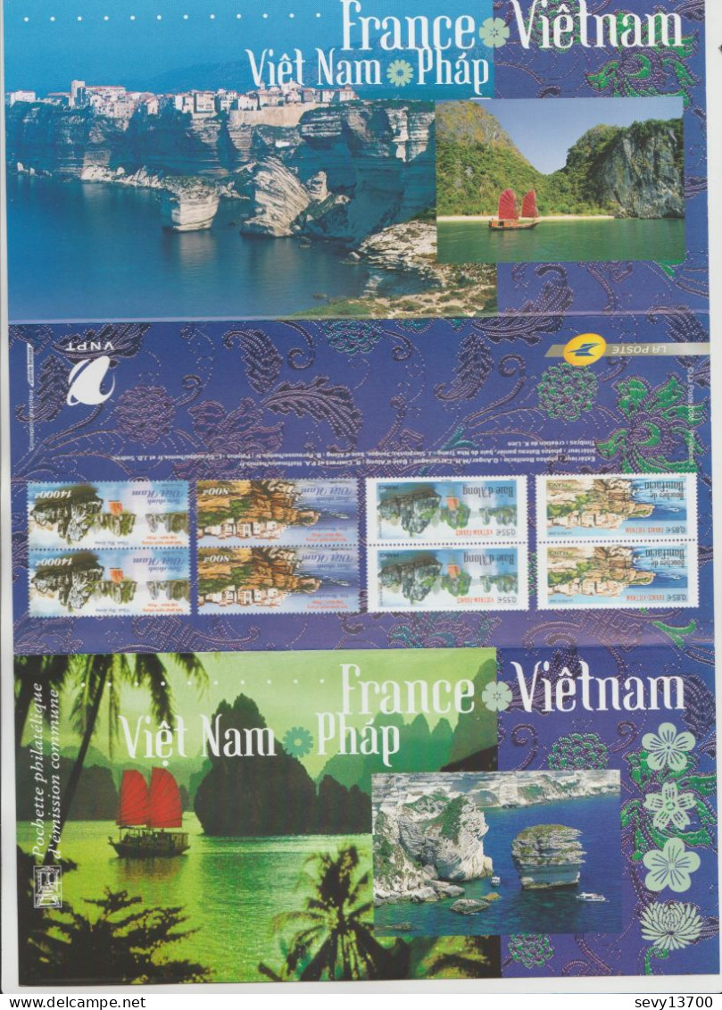 France 2008 Pochette émission Commune France Vietnam - Souvenir Blocks