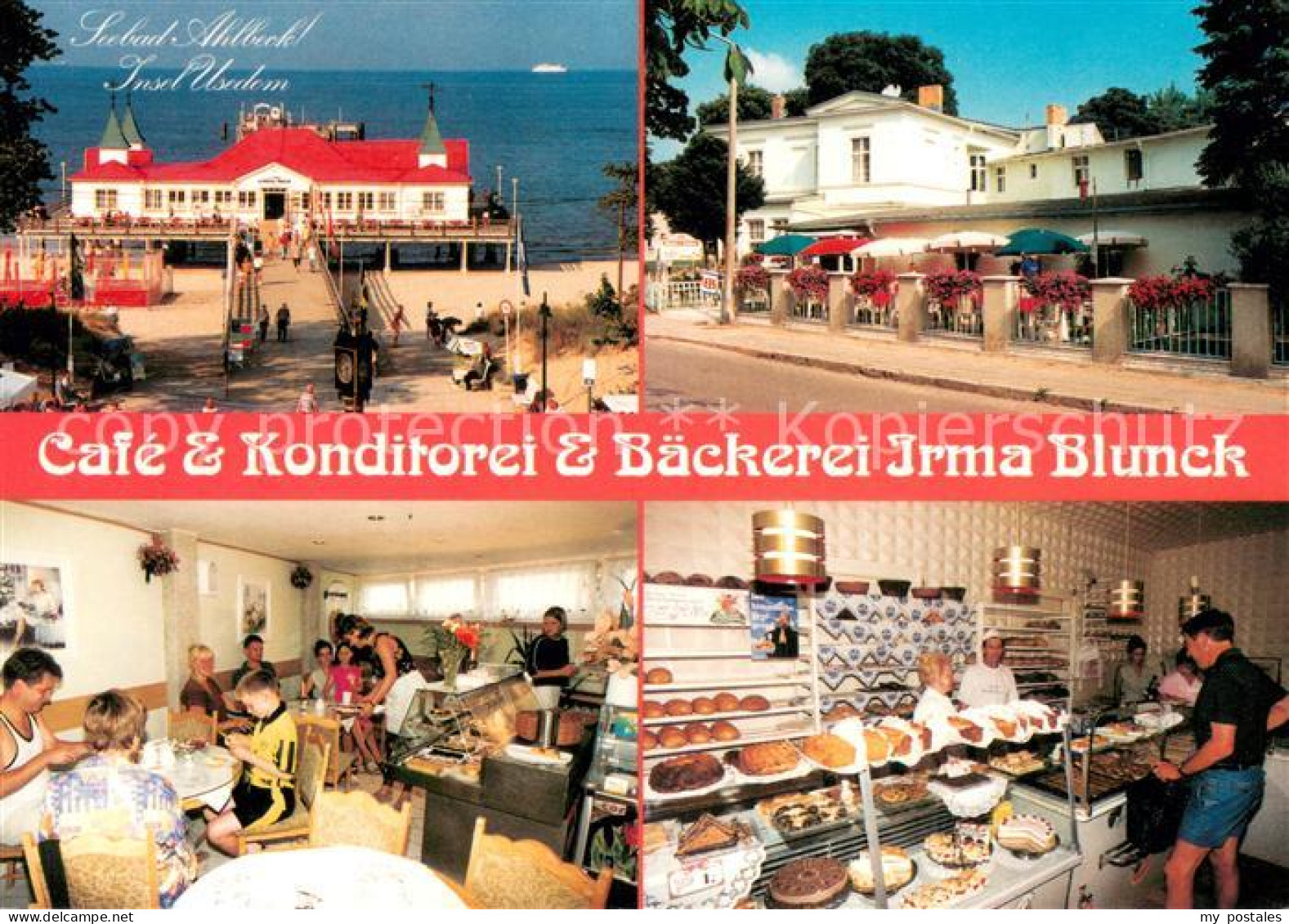 73650494 Ahlbeck Ostseebad Cafe Konditorei Irma Blunck Gaststube Kuchentheke Ahl - Autres & Non Classés