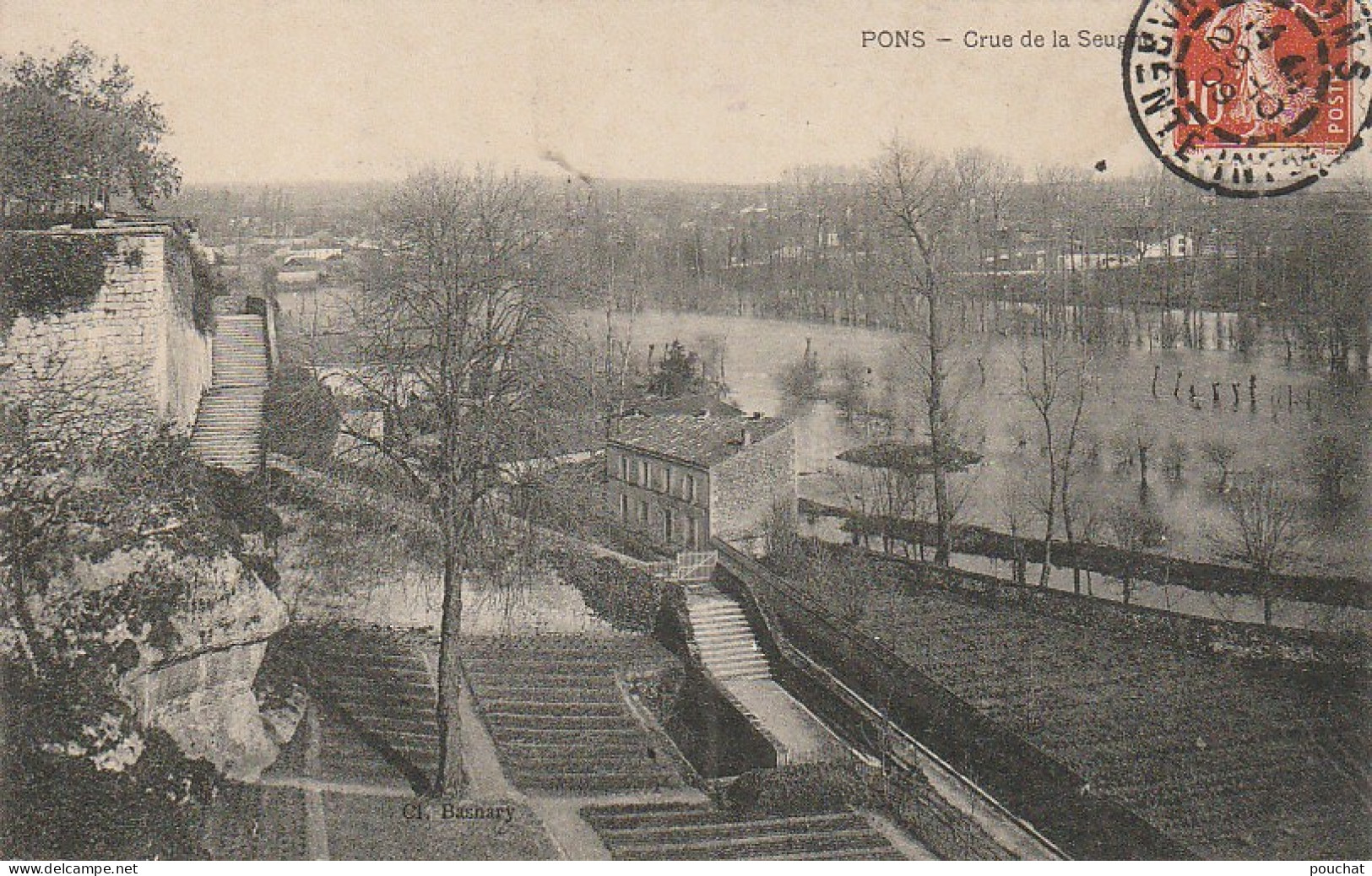 AA+ 21-(17) PONS - CRUE DE LA SEUGNE  - Pons