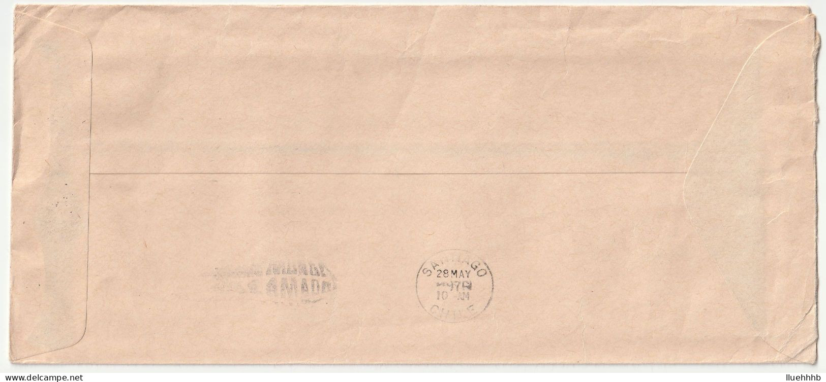 AUSTRALIA: 1976 Airmail Cover To CHILE, 40c + 5c Pioneer - Cartas & Documentos