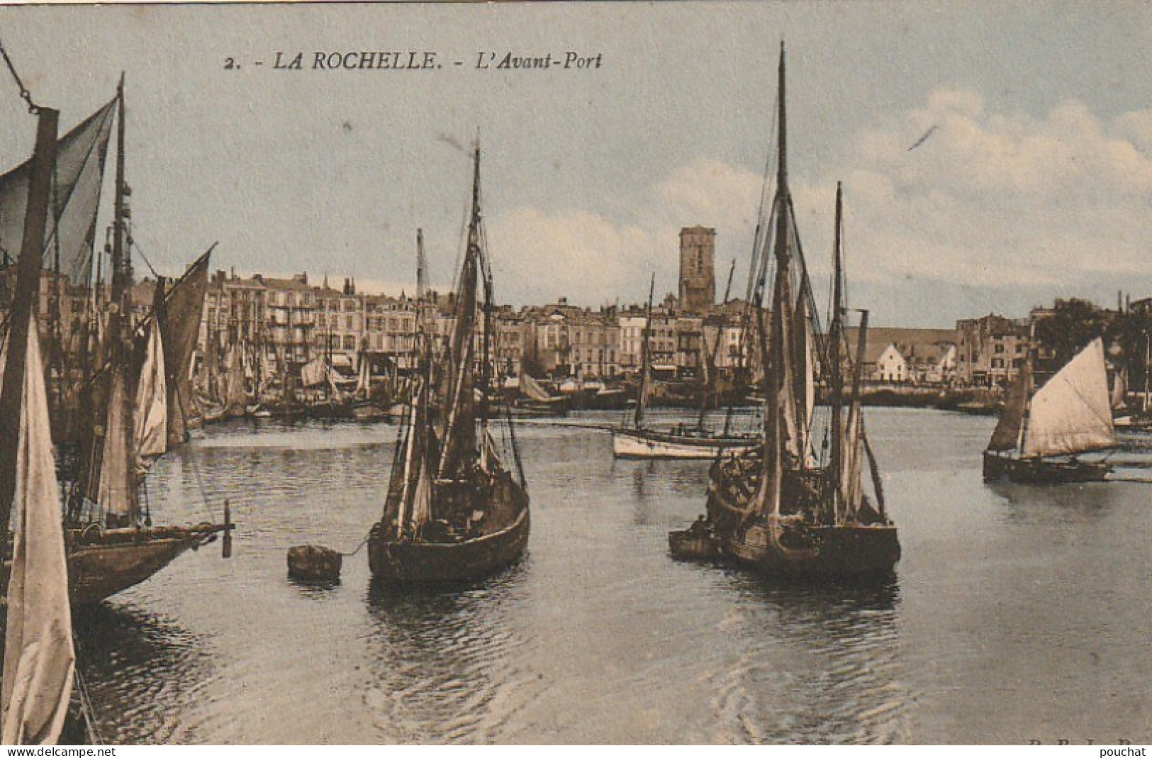 AA+ 21-(17) LA ROCHELLE - L'AVANT PORT - CARTE COLORISEE - La Rochelle