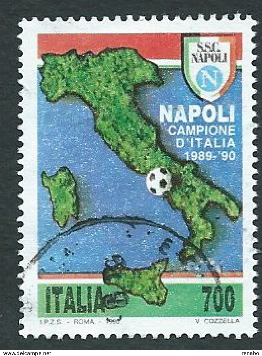 Italia 1990; Napoli Campione D' Italia 1989/90 ; Usato - 1981-90: Used