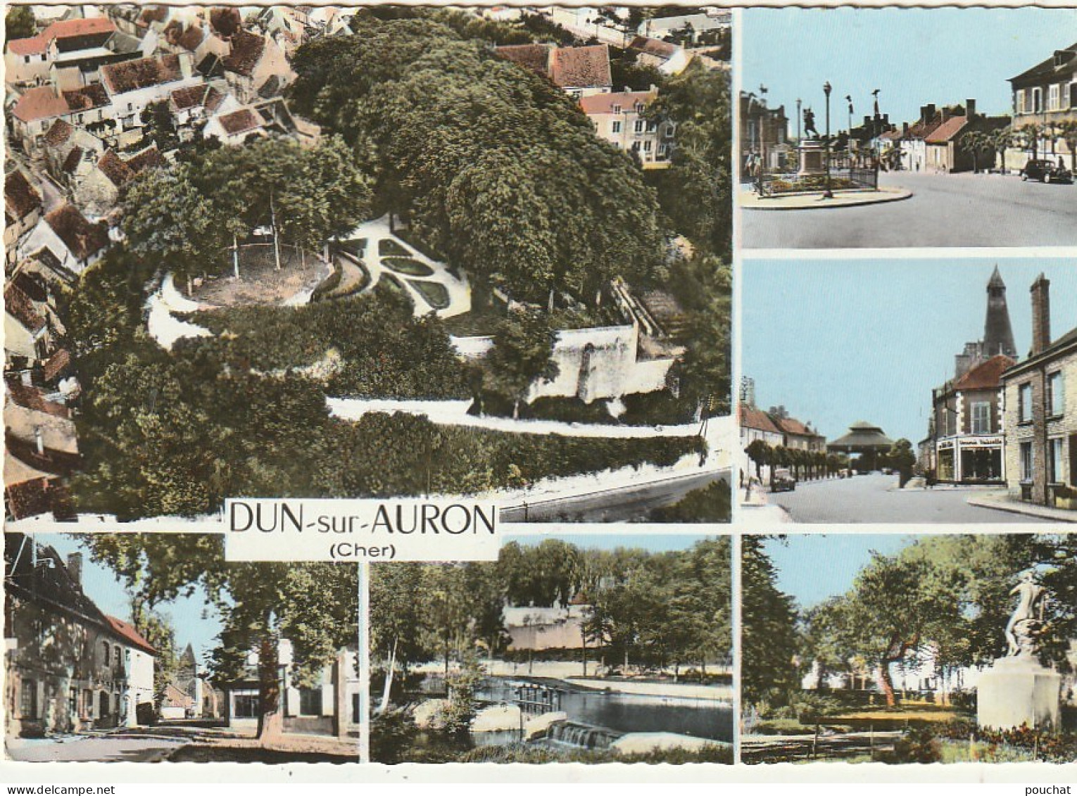 AA+ 22-(18) DUN SUR AURON - CARTE MULTIVUES - Dun-sur-Auron