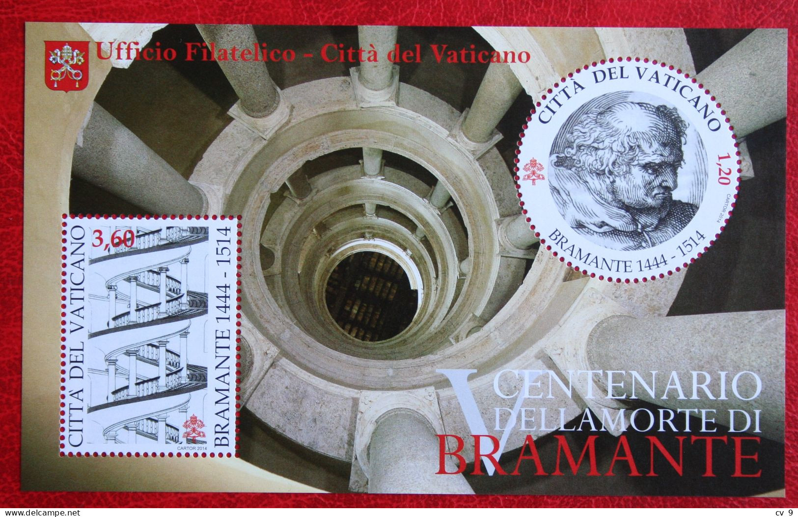 Donato Bramante 2014 Mi 46 1811-1812 Yv 1661-1662 POSTFRIS / MNH / ** VATICANO VATICAN - Unused Stamps