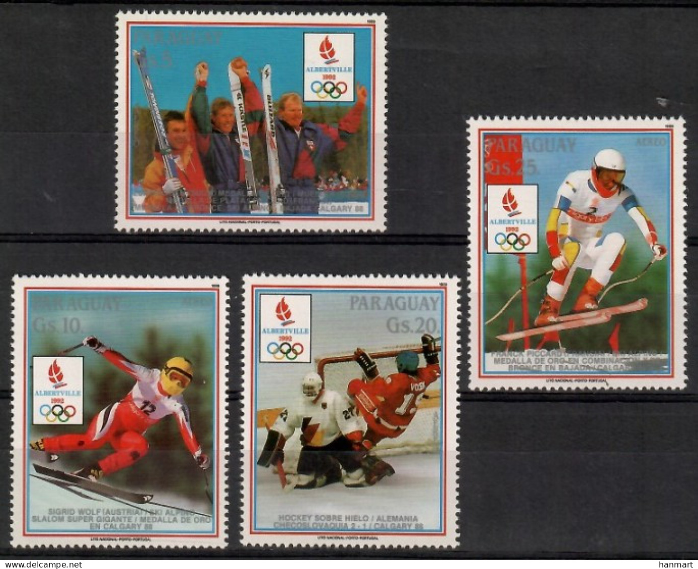 Paraguay 1989 Mi 4316-4319 MNH  (LZS3 PRG4316-4319) - Autres & Non Classés