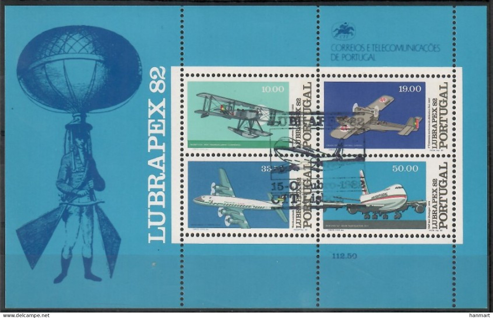 Portugal 1982 Mi Abo Block 37 Cancelled  (ZE1 PRTabobl37) - Andere & Zonder Classificatie