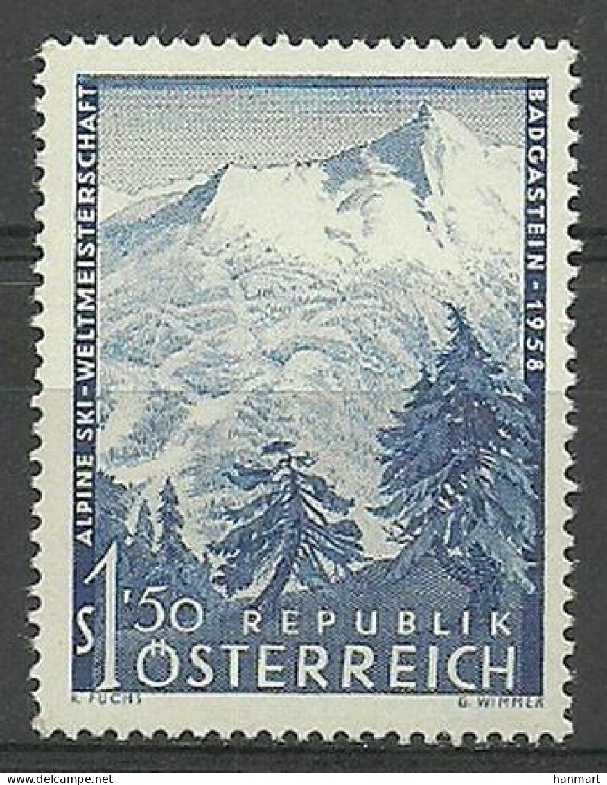 Austria 1958 Mi 1040 MNH  (ZE1 AST1040) - Bäume