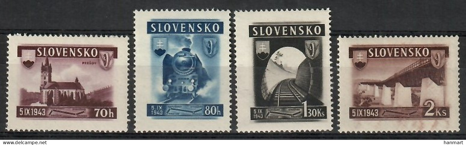 Slovakia 1943 Mi 124-127 MNH  (ZE4 SLK124-127) - Andere