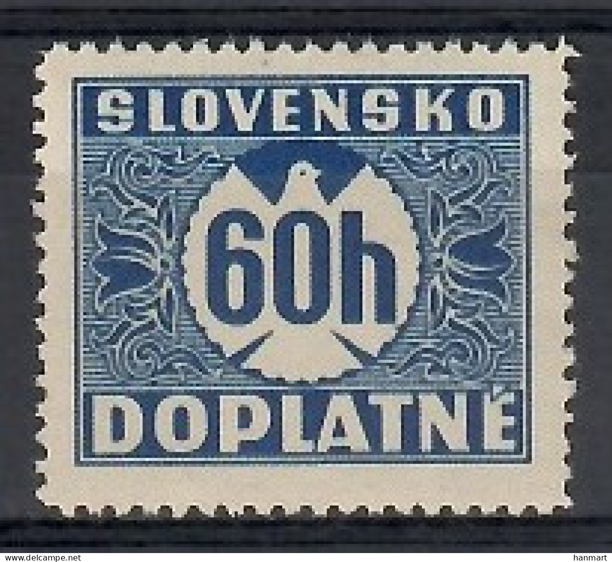 Slovakia 1939 Mi Por 7 MNH  (LZE4 SLKpor7) - Sin Clasificación