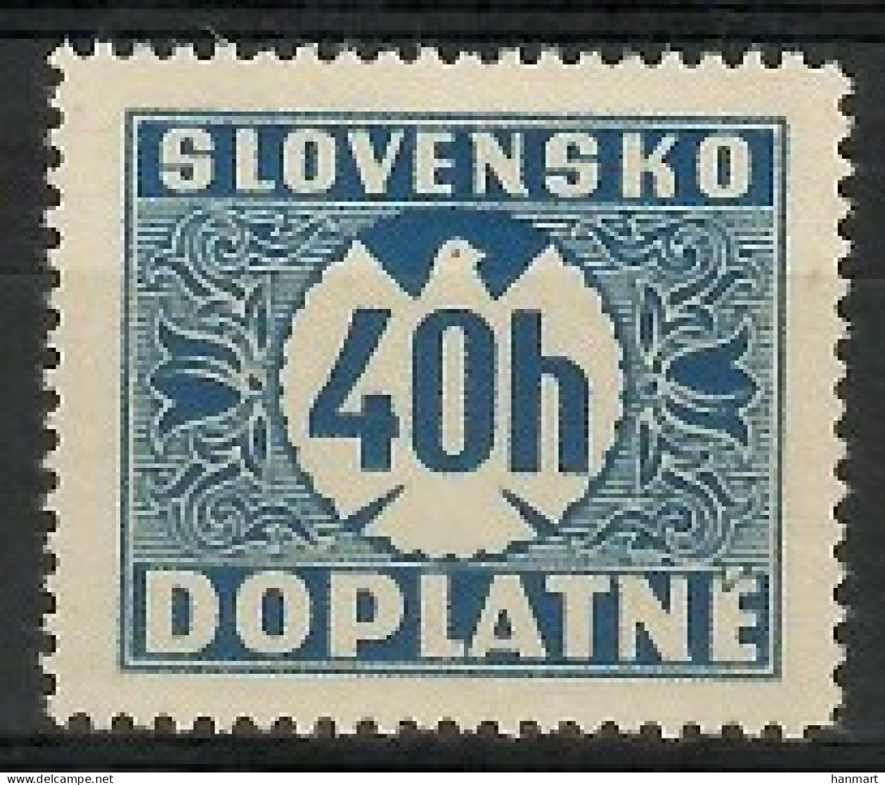 Slovakia 1939 Mi Por 5 MNH  (LZE4 SLKpor5) - Sin Clasificación