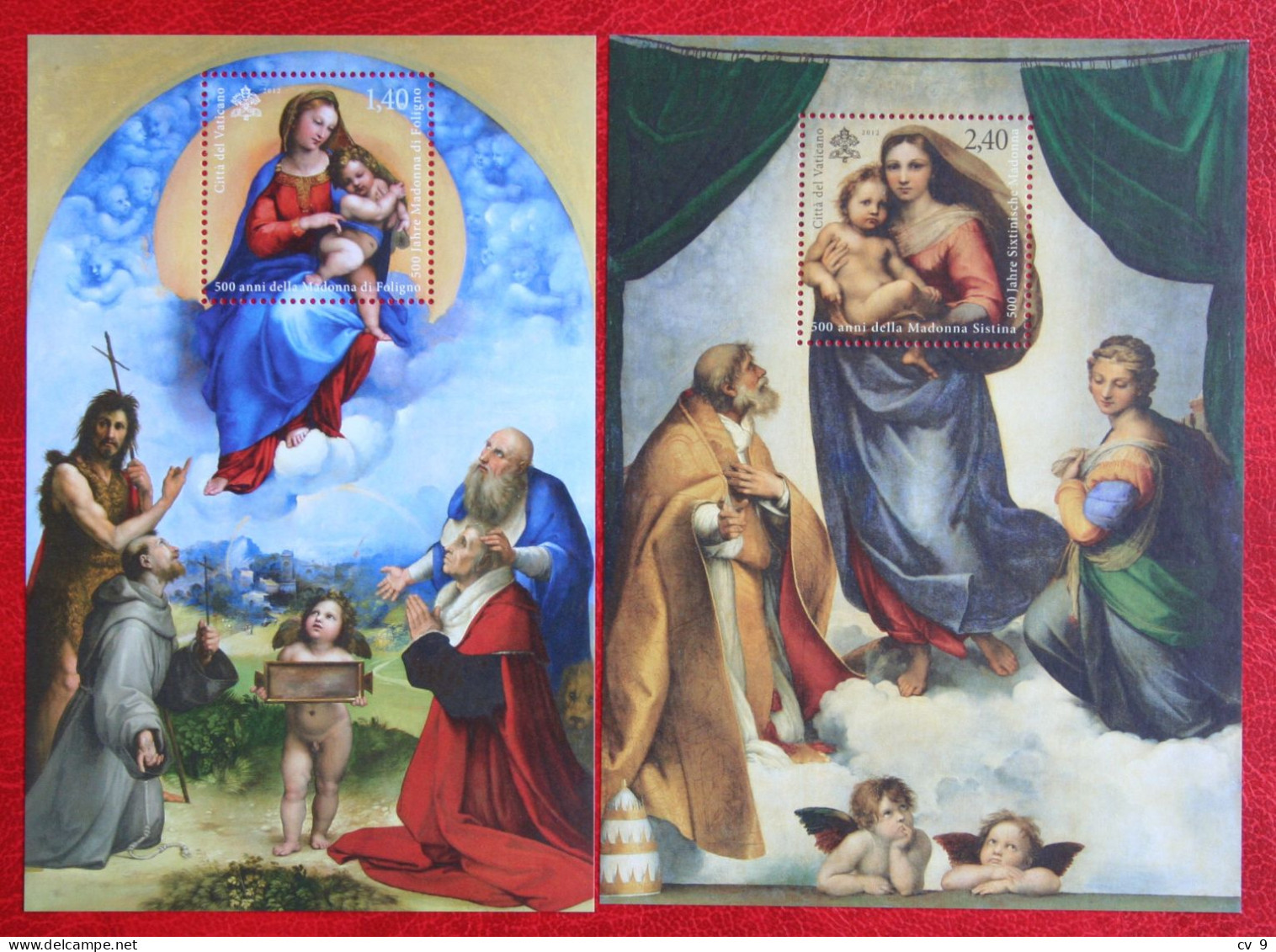 Madonna Di Foligno Christmas Noël Weihnachten 2012 Mi 36-37 Yv 38-39 POSTFRIS / MNH / **  VATICANO VATICAN VATICAAN - Unused Stamps