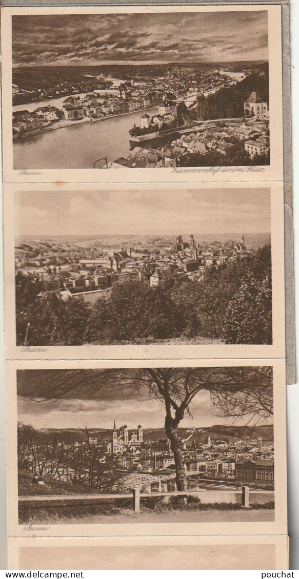 AA+ 24- PASSAU , DEUTSCHLAND - PASSAU UND UMGEBUNG ( 20 KARTEN ) - LIVRET DEPLIANT DE 20 CARTES POSTALES - Passau