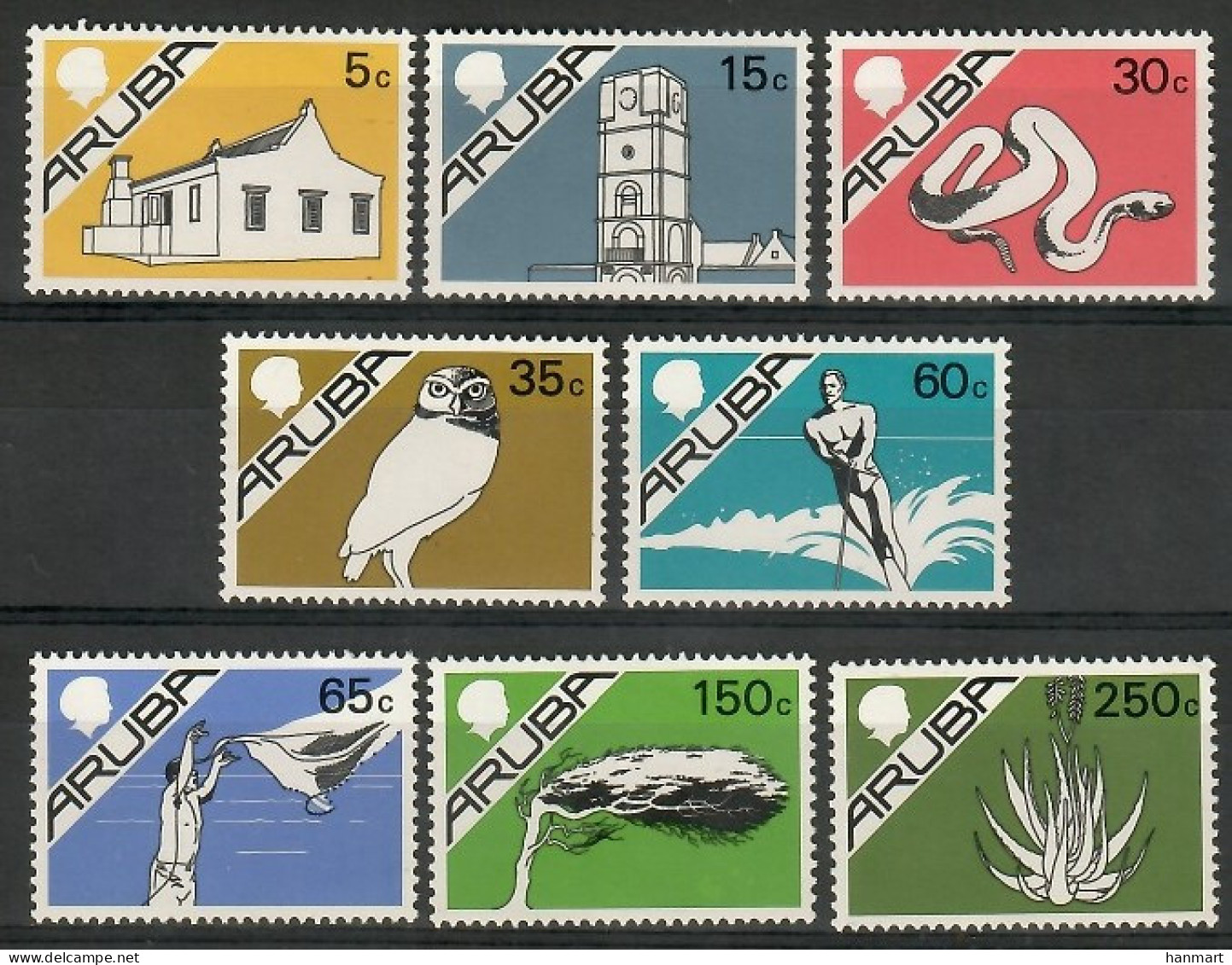 Aruba 1986 Mi 5-12 MNH  (ZS2 ARB5-12) - Other & Unclassified