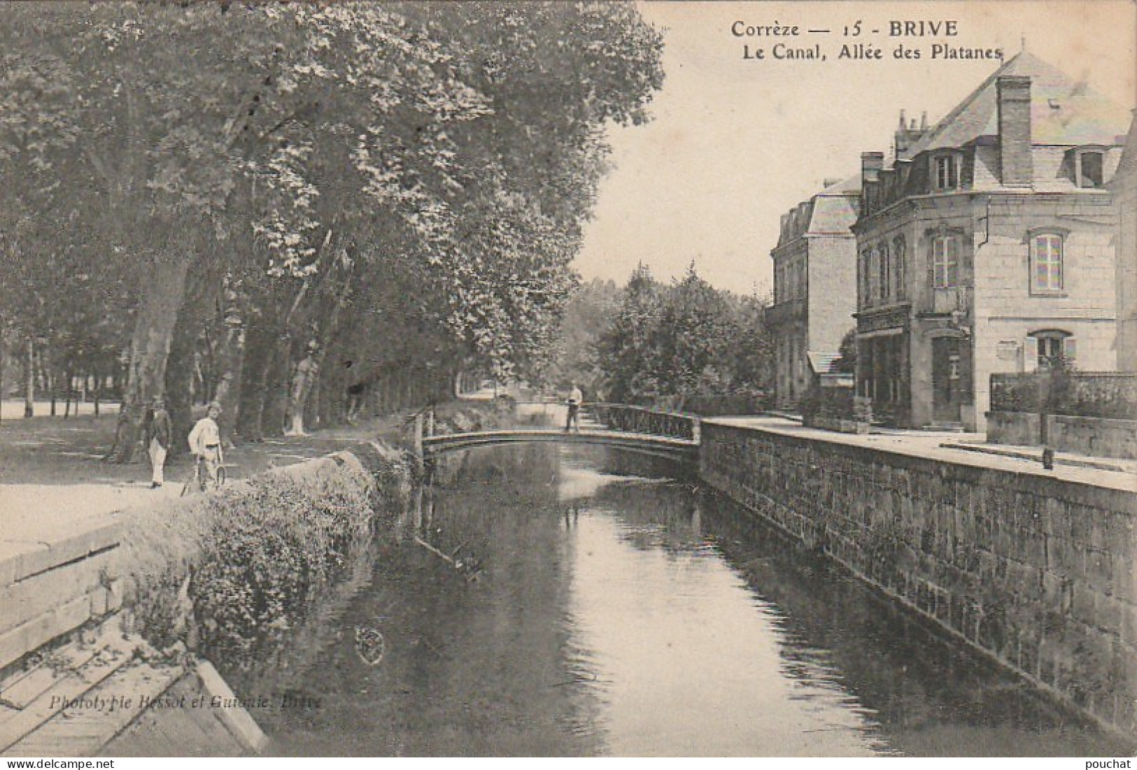 AA+ 25-(19) BRIVE - LE CANAL , ALLEE DES PLATANES - ANIMATION  - Brive La Gaillarde