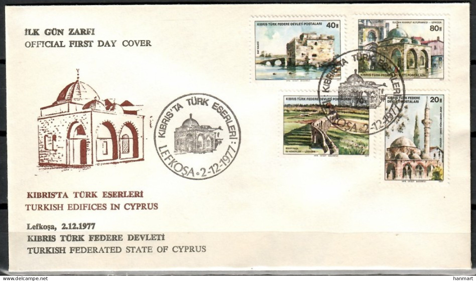 Northern Cyprus 1977 Mi 46-49 FDC  (FDC ZE2 CYT46-49) - Other