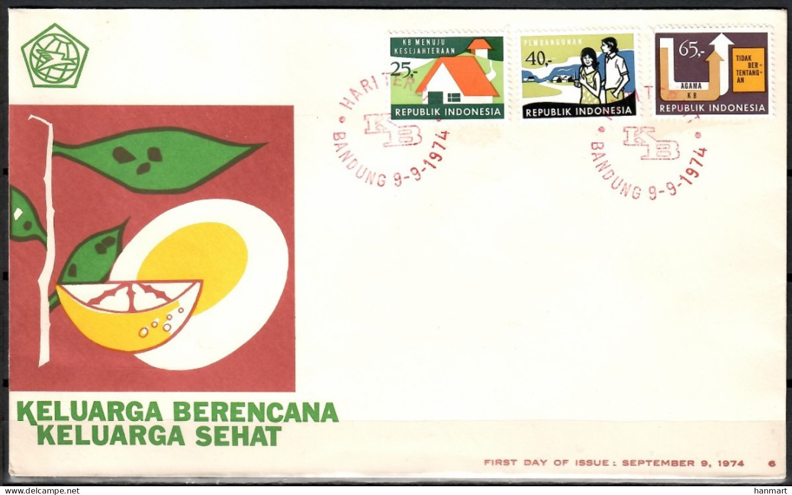 Indonesia 1974 Mi 787-789 FDC  (FDC ZS8 INS787-789) - Other
