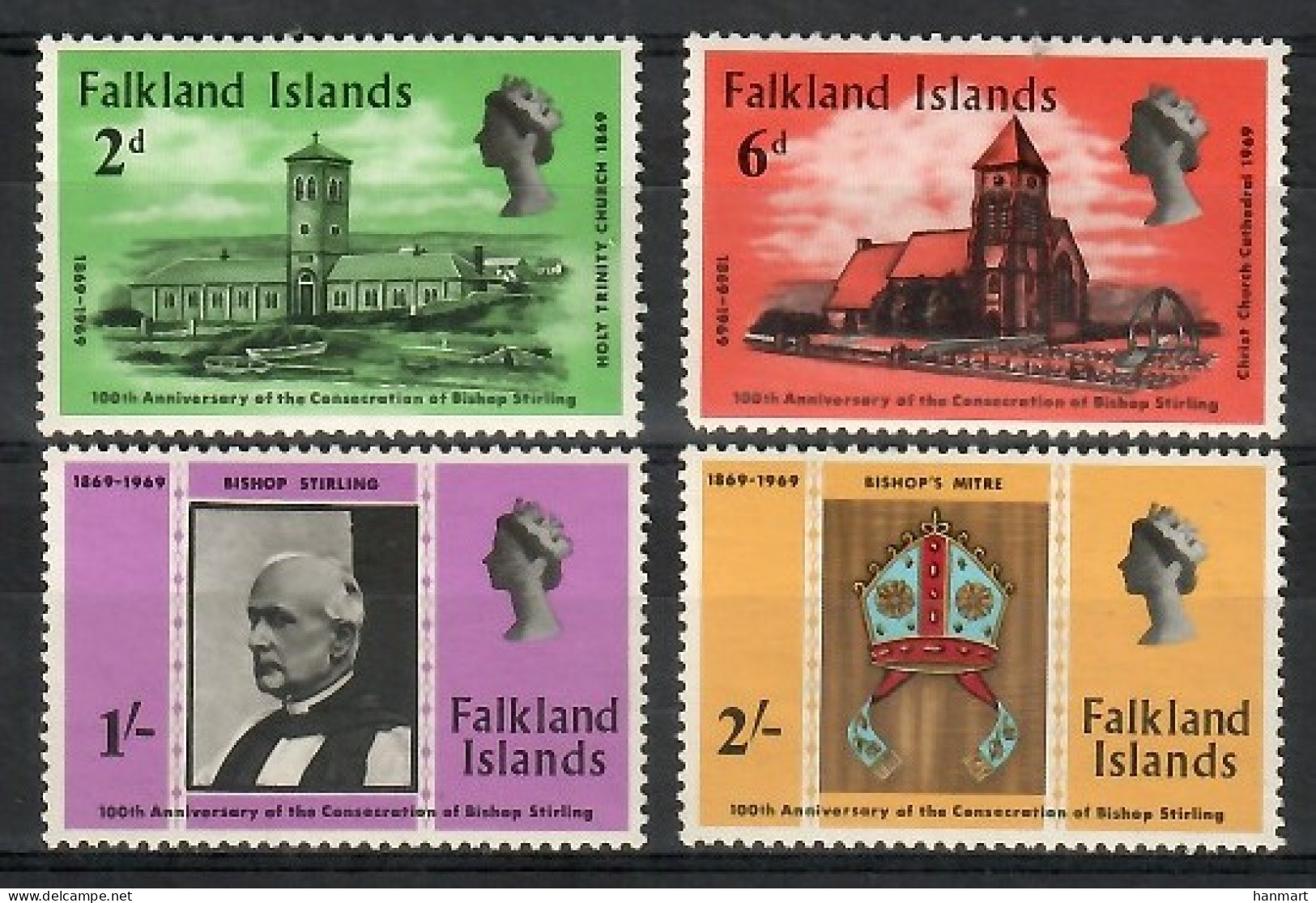 Falkland Islands 1969 Mi 179-182 MNH  (ZS7 FLK179-182) - Autres