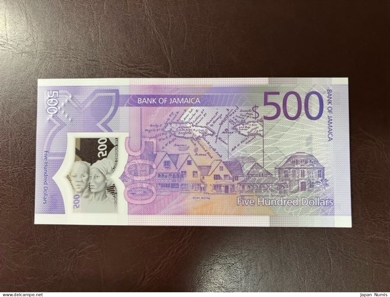 Jamaica Polymer 500 Dollars 2022 P-W98 UNC - Jamaica