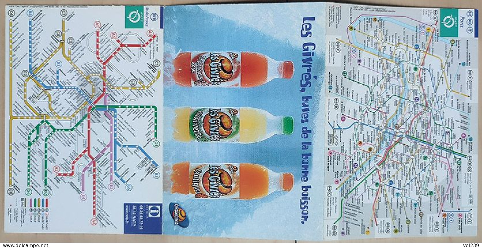 Paris 2000. Metro, Bus, RER. Orangina Advertisement - Europe