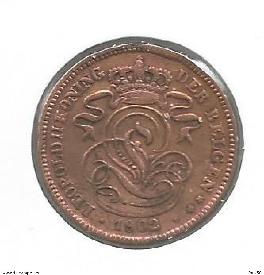 LEOPOLD II * 2 Cent 1902 Vlaams * Prachtig * Nr 12919 - 2 Centimes