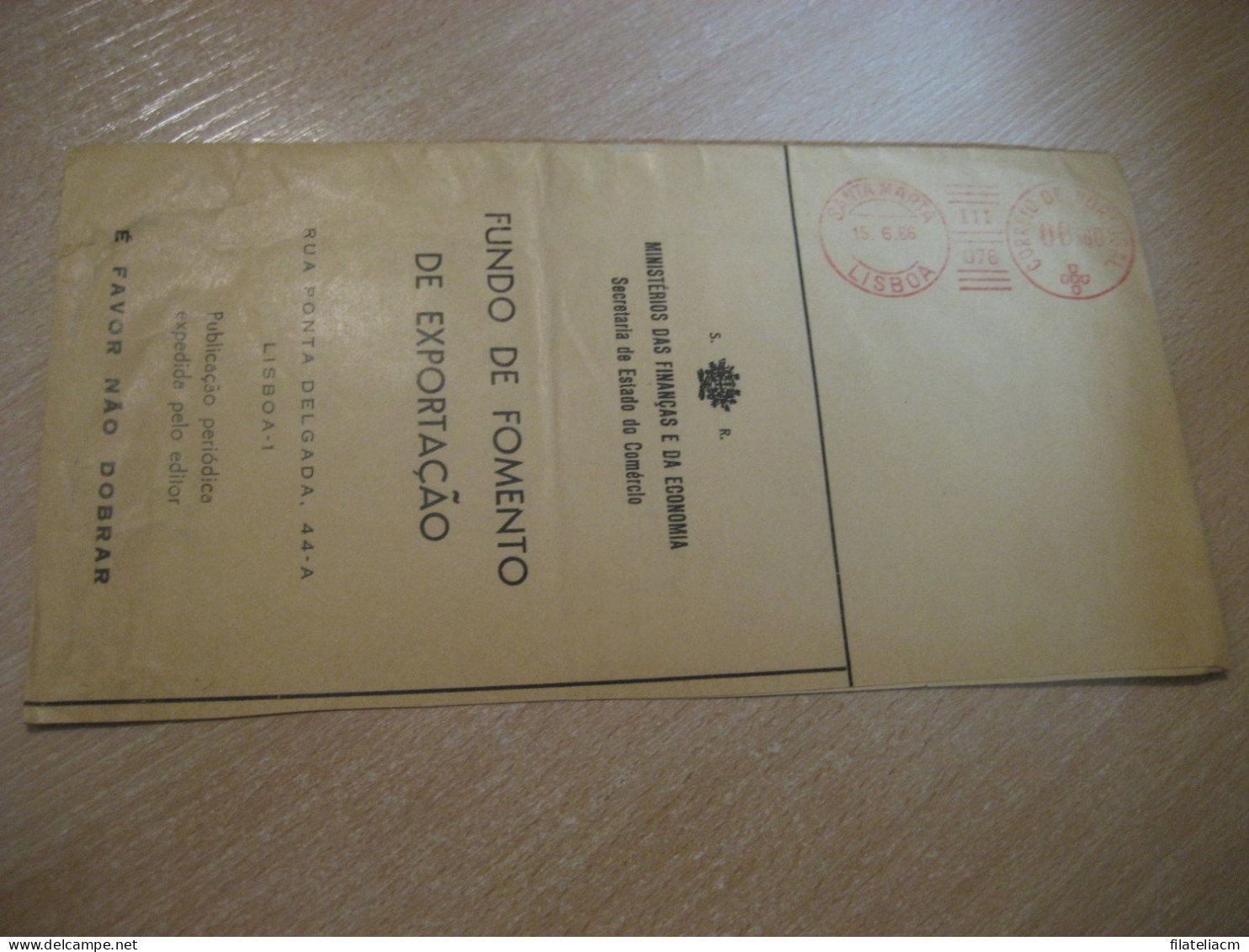 LISBOA 1966 Fomento Exportaçao Ministerios Das Finanças Economia Meter Mail Cancel Cover PORTUGAL - Covers & Documents