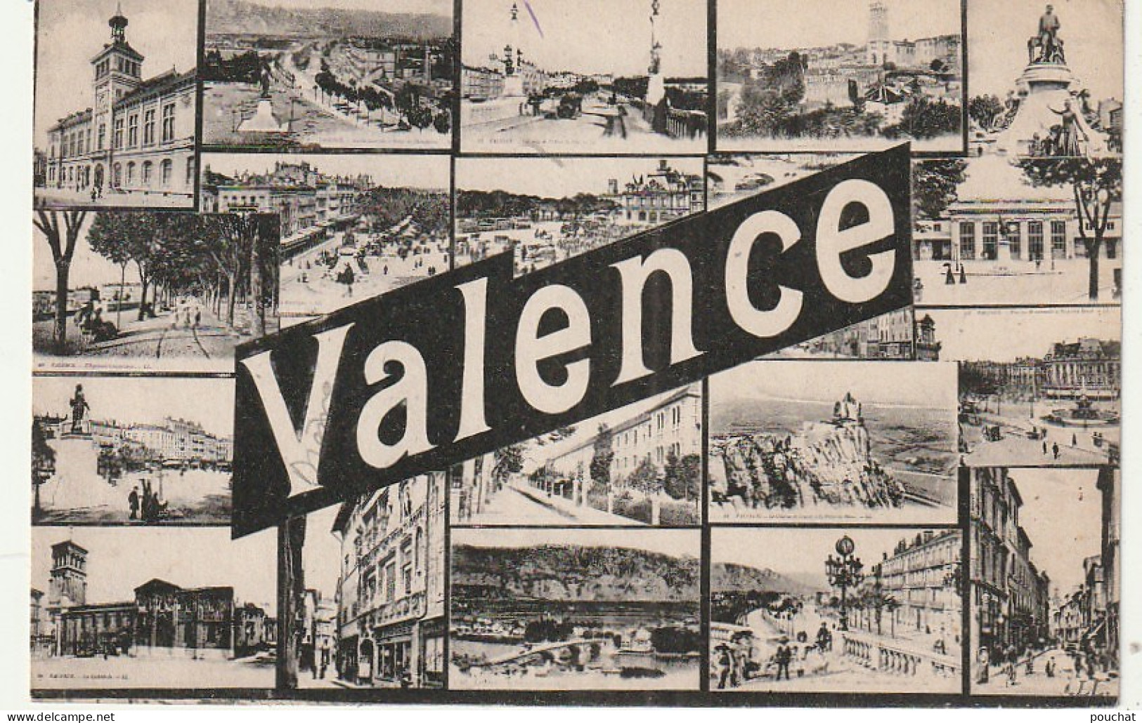 AA+ 32-(26) VALENCE - CARTE MULTIVUES - Valence