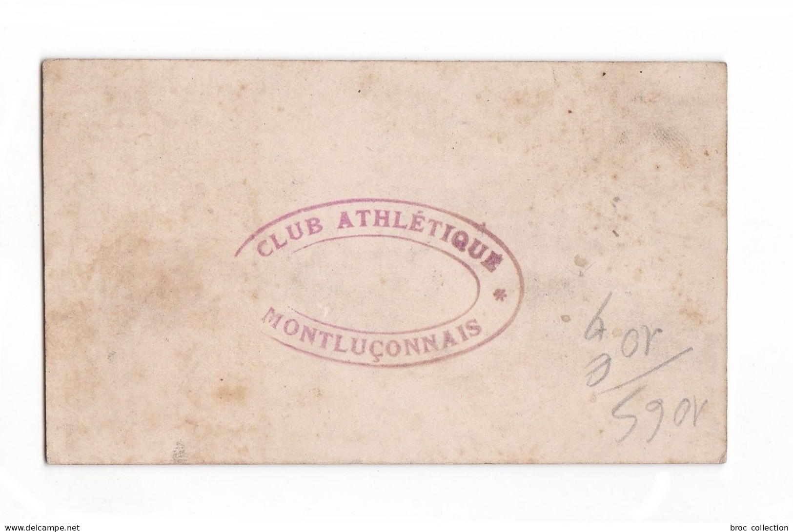 Montluçon, Carte De Membre Du Club Athlétique Montluçonnais N° 27, Henry Lourtioux - Membership Cards