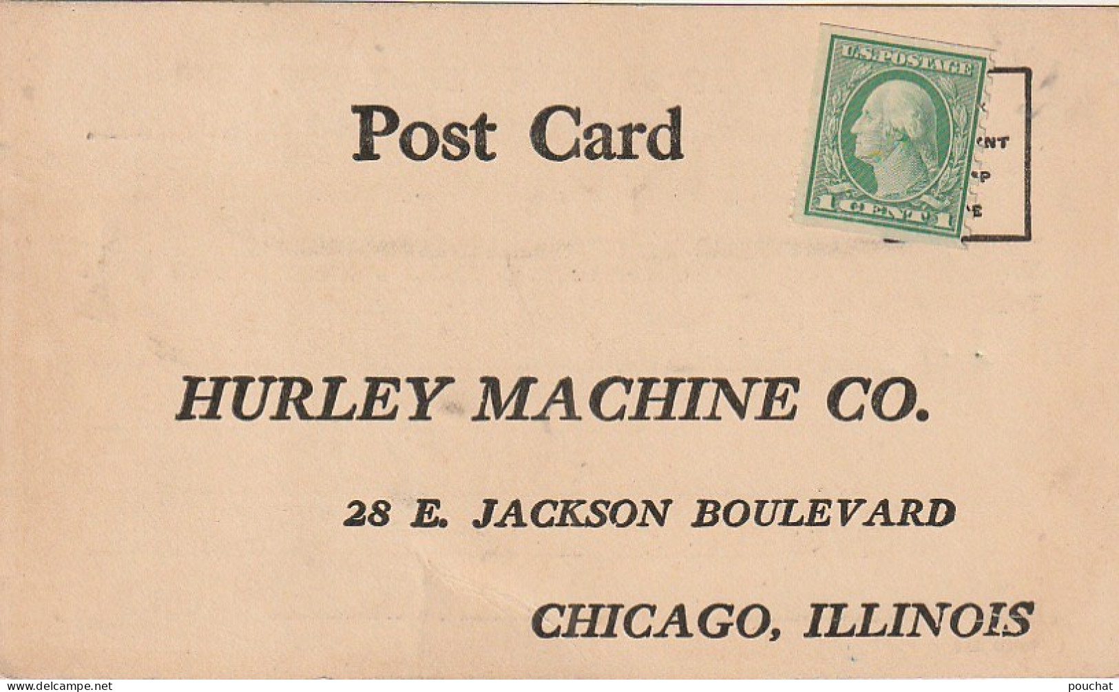 AA+ 36 - HURLEY MACHINE COMPANY , CHICAGO  - GUARANTEE BOND - CARTE DE GARANTIE - MACHINES A LAVER , REPASSEUSE - Cartes De Visite