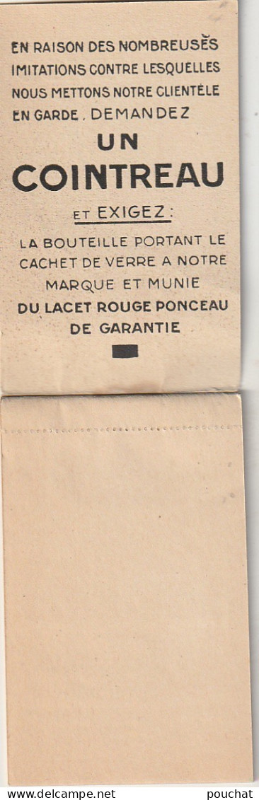 AA+ 36 -(49) COINTREAU  LIQUEUR , ANGERS - ILLUSTRATION PIERROT - BLOC NOTES , CARNET COMMANDES - Alcohol